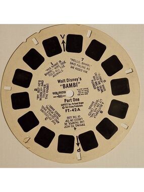 WALT DISNEY BAMBI View Master Reel Part One